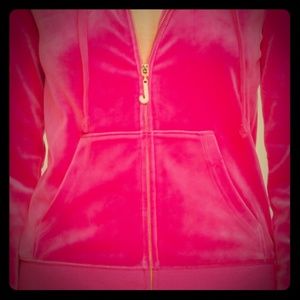 Juicy Couture Zip Hoodie Hot Pink